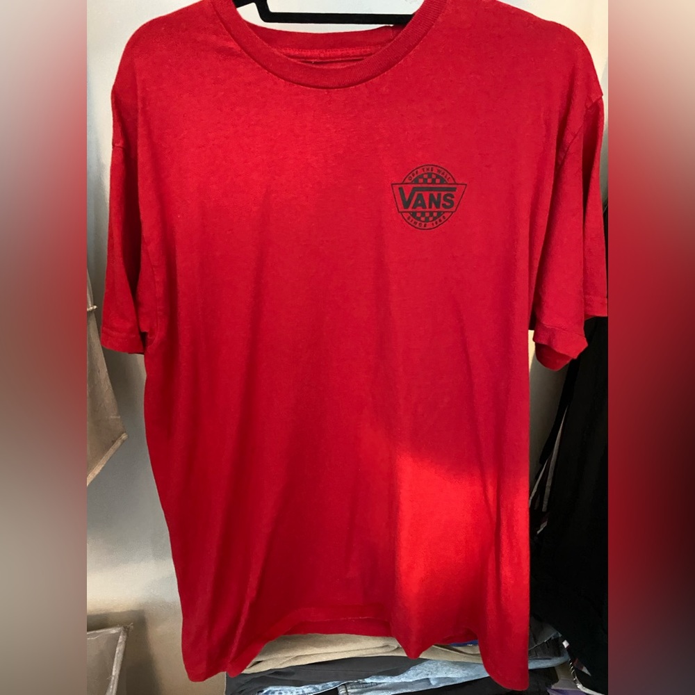 Van’s Red T shirt Mens large